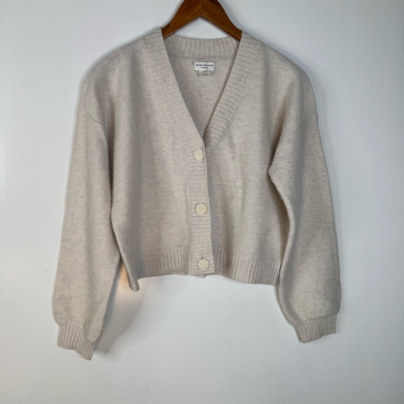Club Monaco Sweaters - Club Monaco Cashmere Beige Cropped Cardigan Size Xsmall